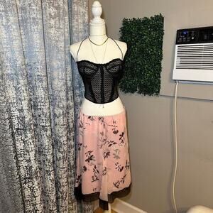 Alfani Y2K floral silk skirt